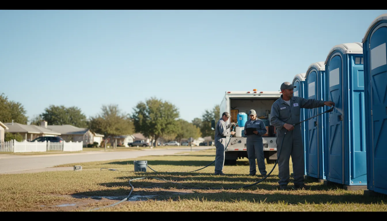Long-Term Portable Toilet Rental in Bryson, TX near me